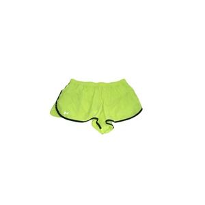Under Armour Neon Yellow/Black Stripe running shorts size L‎